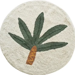Future Home Tapis enfant rond en coton tufté 80x80cm