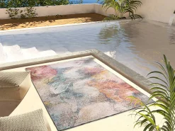 Sale Atticgo Tapis extérieur multicolore rectangulaire abstrait 160x230 cm SAMARA