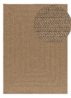 Atticgo Tapis extérieur naturel rectangulaire effet jute 80x150 cm ACRA