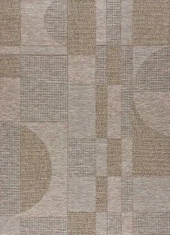 Outlet Atticgo Tapis extérieur naturel rectangulaire intérieur-extérieur 126x190 cm ORIA