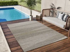 Clearance Atticgo Tapis extérieur naturel rectangulaire intérieur-extérieur 190x290 cm ORIA