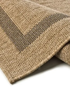 Atticgo Tapis extérieur naturel rectangulaire effet jute 200x290 cm ACRA* Tapis Extérieur