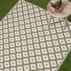 Best Homescapes Tapis extérieur terrasse réversible - Tapis de jardin imperméable et résistant UV - May - Gris - 150x240 cm -