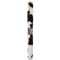 Atmosphera Tapis imitation peau de vache blanc et marron L.100 x l.94cm* Tapis Pour Chambre