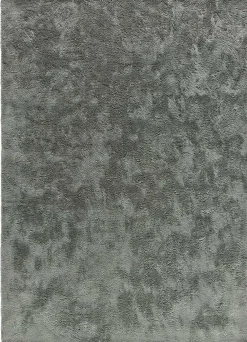 Atticgo Tapis intérieur anthracite rectangulaire shaggy uni 60x110 cm ROMA* Tapis Pour Chambre