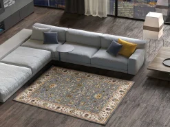 Atticgo Tapis intérieur argent rectangulaire classique 200x290 cm CLASSIC* Tapis Uni
