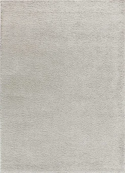 Atticgo Tapis intérieur argent rectangulaire shaggy uni 60x120 cm ATLAS* Tapis Uni