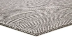 Atticgo Tapis intérieur argent rectangulaire chevron 60x120 cm ESPIGA