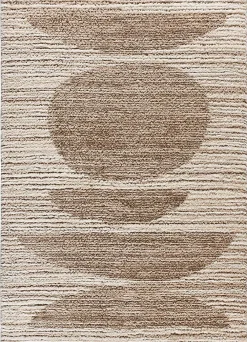 Atticgo Tapis intérieur beige rectangulaire scandinave 140x200 cm LIMA* Tapis Persan Et Berbère