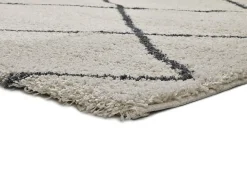 Atticgo Tapis intérieur blanc rectangulaire éthnique 160x230 cm ATLAS* Tapis Persan Et Berbère