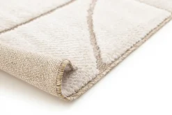 Best Atticgo Tapis intérieur blanc rectangulaire scandinave avec relief 160x230 cm DIENA