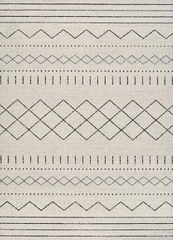Atticgo Tapis intérieur blanc rectangulaire éthnique 80x150 cm AKKA* Tapis Persan Et Berbère