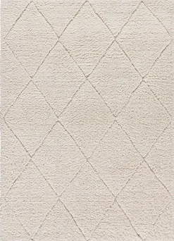 Best Atticgo Tapis intérieur blanc rectangulaire shaggy 160x230 cm ATESA