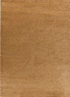 Sale Atticgo Tapis intérieur camel rectangulaire shaggy uni 60x120 cm ATLAS