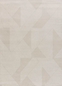 Sale Atticgo Tapis intérieur crème rectangulaire abstrait 160x230 cm HL-GEOMETRIC
