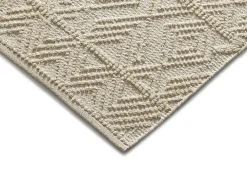 Outlet Atticgo Tapis intérieur crème rectangulaire ethnique avec relief 120x170 cm PAMUK