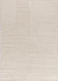 Atticgo Tapis intérieur crème rectangulaire géometrique avec relief 160x230 cm VERONA* Tapis Intérieur
