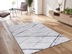 Sale Atticgo Tapis intérieur gris rectangulaire ethnique 200x290 cm CLASS