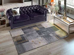 Online Atticgo Tapis intérieur gris rectangulaire abstrait 140x200 cm NEILA