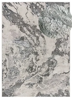 Atticgo Tapis intérieur gris rectangulaire abstrait 80x150 cm AGATA* Tapis Uni