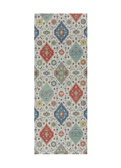 Atticgo Tapis intérieur multicolore rectangulaire dessins colorés 52x200 cm RICCI* Tapis Pour Cuisine