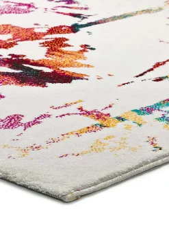 Atticgo Tapis intérieur multicolore rectangulaire ethnique 140x200 cm KATRINA* Tapis Pour Salon