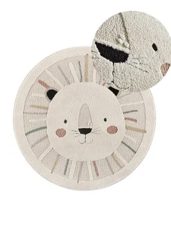 Atticgo Tapis intérieur multicolore rond enfant lion diam.120 cm CLOWN