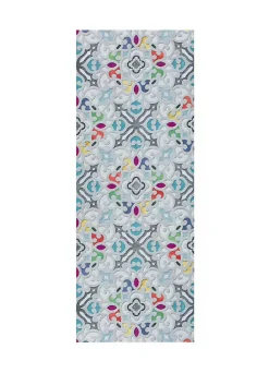 Clearance Atticgo Tapis intérieur multicolore rectangulaire dessins colorés 52x200 cm RICCI