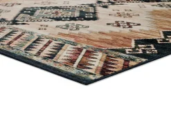 Clearance Atticgo Tapis intérieur multicolore rectangulaire éthnique 95x140 cm ANTALIA