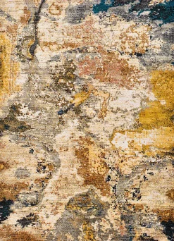 Atticgo Tapis intérieur multicolore rectangulaire abstrait 120x170 cm ANOUK* Tapis Intérieur