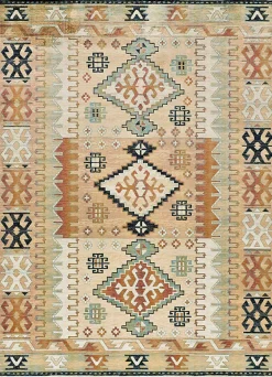 Sale Atticgo Tapis intérieur multicolore rectangulaire éthnique 135x195 cm ANTALIA
