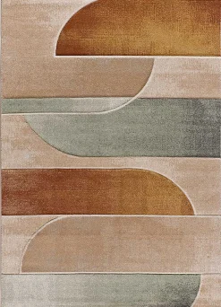 Atticgo Tapis intérieur multicolore rectangulaire abstrait 160x230 cm SORA* Tapis Pour Salon