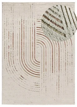 Atticgo Tapis intérieur multicolore rectangulaire scandinave 200x290 cm CANDELA* Tapis Persan Et Berbère|Tapis Pour Salon