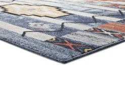 Clearance Atticgo Tapis intérieur multicolore rectangulaire éthnique 80x150 cm MABEL