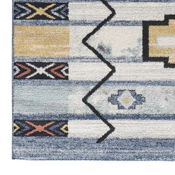 Clearance Atticgo Tapis intérieur multicolore rectangulaire éthnique 80x150 cm MABEL