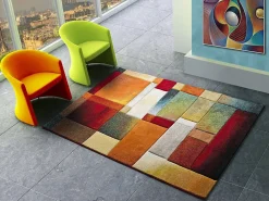 Online Atticgo Tapis intérieur multicolore rectangulaire géométrique 160x230 cm MATRIX