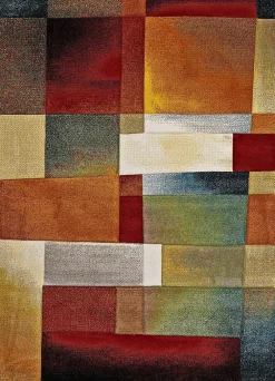 Online Atticgo Tapis intérieur multicolore rectangulaire géométrique 160x230 cm MATRIX