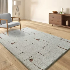 Sale Atticgo Tapis intérieur rouille rectangulaire scandinave 160x230 cm CANDELA