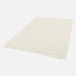 Sweeek Tapis intérieur motifs arches. poils ras 120 x 170cm crème - Blake
