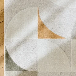 Best Sweeek Tapis intérieur motifs rétro poils ras crème 160 x 230cm