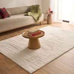 Sweeek Tapis intérieur uni blanc 120x160cm - Oscaria* Tapis Pour Salon