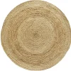 Deko & Co Tapis jute naturel ⌀120 cm* Tapis Intérieur|Tapis Jute Et Naturel