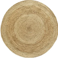 Deko & Co Tapis jute naturel ⌀120 cm* Tapis Intérieur|Tapis Jute Et Naturel
