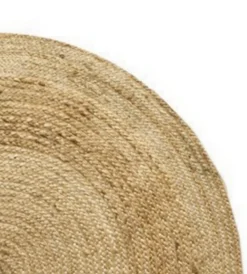 Deko & Co Tapis jute naturel ⌀120 cm* Tapis Intérieur|Tapis Jute Et Naturel