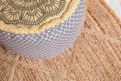 Discount Deko & Co Tapis jute naturel losange Deco&Co L.230 x l.160 cm