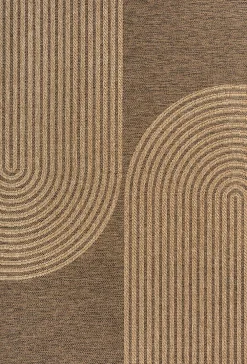 Clearance The Carpet Tapis Kansas extérieur intérieur arc moderne - Nature - 120 x 170 cm
