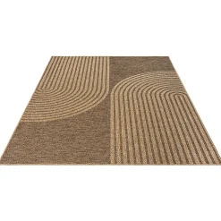 Clearance The Carpet Tapis Kansas extérieur intérieur arc moderne - Nature - 120 x 170 cm