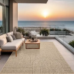 Best The Carpet Tapis Kansas extérieur intérieur arc - Nature - 140 x 200 cm
