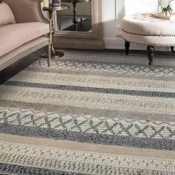 Best Unamourdetapis Tapis kilim fait à la main motif ethnique ESPARIA, Beige ,marron