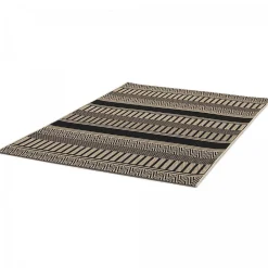 Best Unamourdetapis Tapis kilim tissé motif ethnique LONA 1, noir, beige